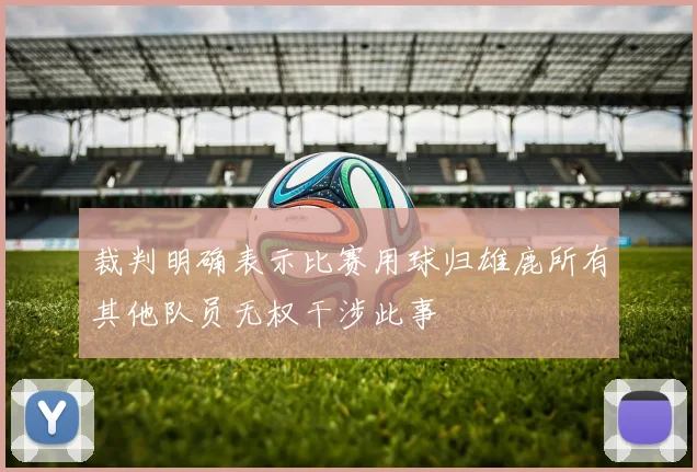 裁判明确表示比赛用球归雄鹿所有其他队员无权干涉此事